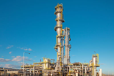 View of a gas refinery plant.