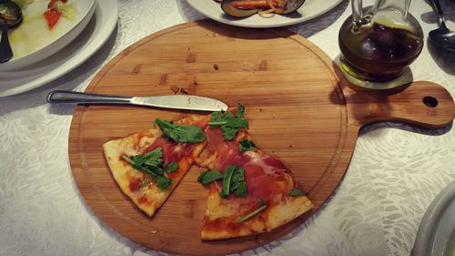 Close-up of meal served in plate