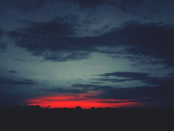 Scenic view of dramatic sky