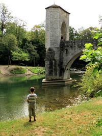 Woman standing in park