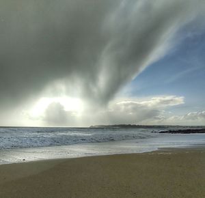 Scenic view of sea against sky