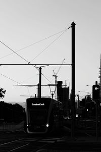 Railroad tracks against sky