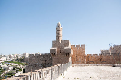 Historic building against clear sky