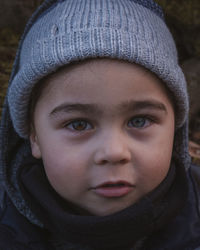 Portrait of children with blue eyes