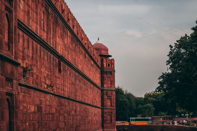 Low angle view of building against sky