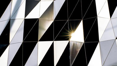 Low angle view of modern building against sky