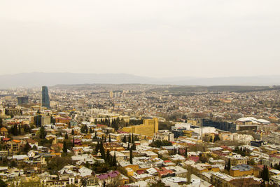 Tbilisi city view and cityscape, capital of georgia, old famous architecture and building