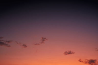 Low angle view of dramatic sky during sunset