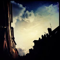 Low angle view of building against sky