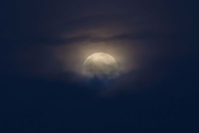 Scenic view of moon against sky at night