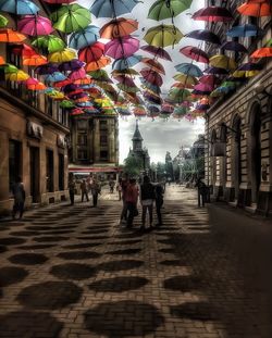 View of market stall