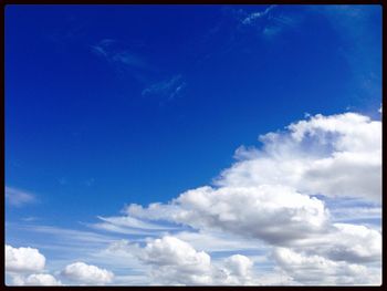 Low angle view of cloudy sky