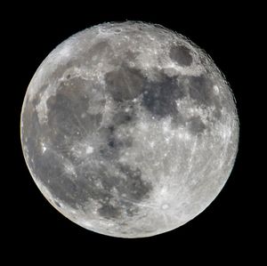 View of moon at night