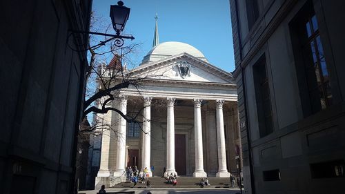 Low angle view of historical building