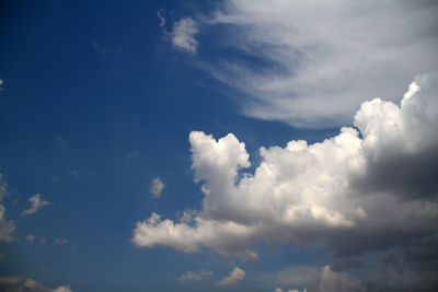 Low angle view of clouds in sky