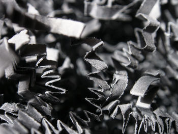 Close-up of crumpled cardboard