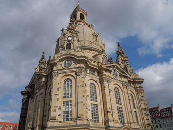 Low angle view of building against sky