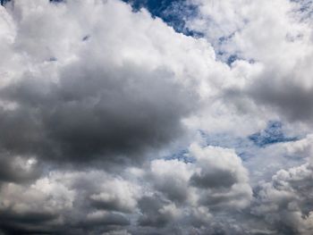 Low angle view of clouds in sky