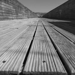 Surface level of railroad tracks