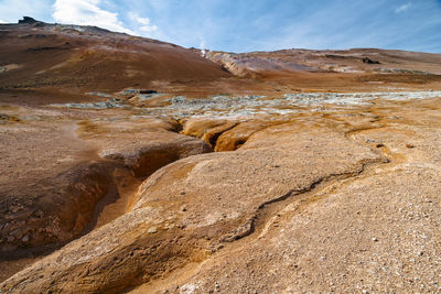 Scenic view of mountain against sky