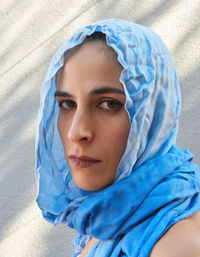 Close-up portrait of young woman