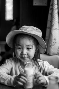 Portrait of cute baby girl
