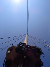 Low angle view of power lines