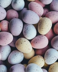 Full frame shot of colorful easter eggs