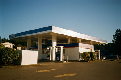 Built structure against clear blue sky