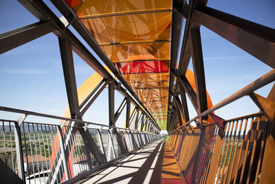 Low angle view of bridge against sky