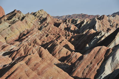 Scenic view of rocky mountains against sky