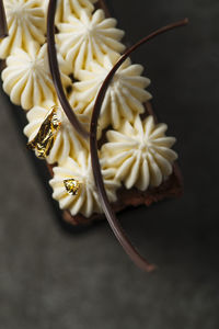 Close-up of dessert on table