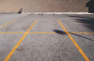 Bicycle parked at parking lot