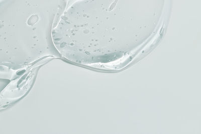 High angle view of water against white background