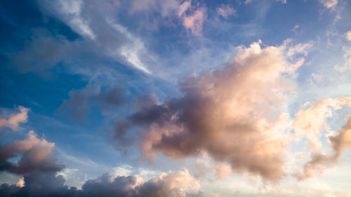 Low angle view of cloudy sky