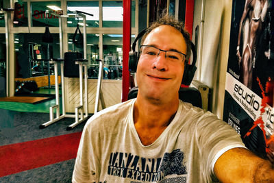 Portrait of smiling man