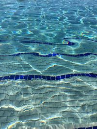 Full frame shot of water in swimming pool