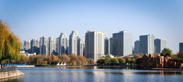 View of city at waterfront