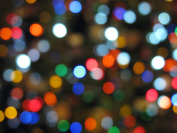 Defocused image of illuminated lights