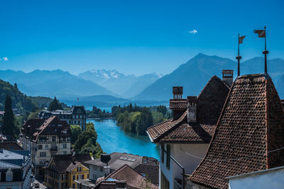 Motive from thun city at thunersee, switzerland