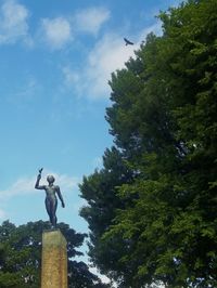 Low angle view of statue