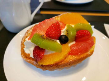 Close-up of dessert in plate