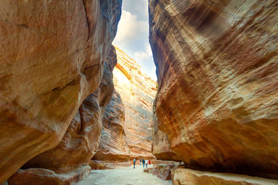 Petra jordan a place of the bedouins who still live there nomadically