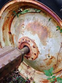 Close-up of rusty metal