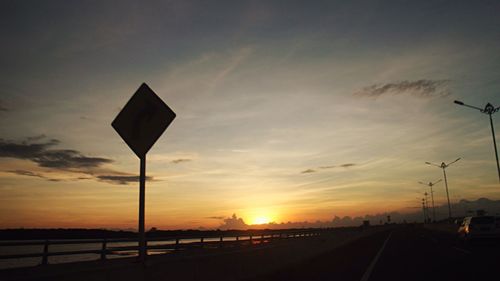 Scenic view of sunset sky