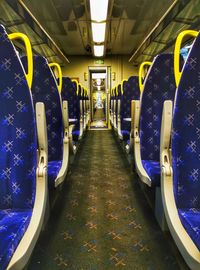 Interior of train