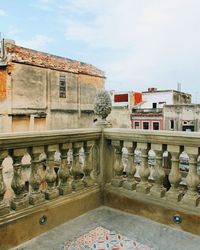 View of historic building against cloudy sky