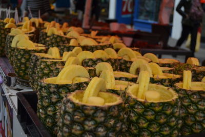 Close-up of fruits for sale in market