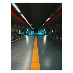 Empty subway station