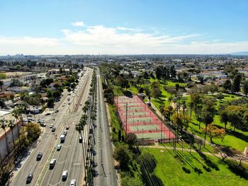 High angle view of edward vincent jr. park 